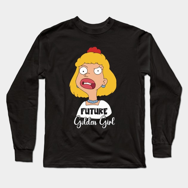 Future Golden Girl Long Sleeve T-Shirt by Qasim